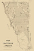 Maverick County Texas - Walsh 1879  Poster Print by Walsh Walsh # TXMA0008