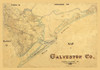 Galveston County Texas - 1897 Poster Print by Unknown Unknown # TXGA0061