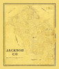 Jackson County Texas - 1867 Poster Print by Unknown Unknown # TXJA0006