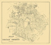 Bexar County Texas - 1879 Poster Print by Unknown Unknown # TXBE0015