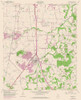 Burleson Texas Quad - USGS 1955 Poster Print by USGS USGS # TXBS0004