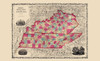 Kentucky, Tennessee - Johnson 1860 Poster Print by Johnson Johnson # TNZZ0013