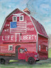 Life and Liberty Barn Poster Print by Stellar Design Studio Stellar Design Studio # SDS286