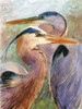 Blue Heron Duet Poster Print by Stellar Design Studio Stellar Design Studio # SDS238