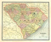 South Carolina - Cram 1886 Poster Print by Cram Cram # SCZZ0004