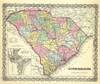 South Carolina - Colton 1855 Poster Print by Colton Colton # SCZZ0002