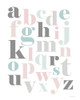 Softly Colored Alphabet Poster Print by Susan Ball # SB803