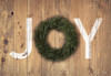 Joy Cedar Wreath Poster Print by Susan Ball # SB725