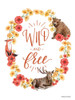 Wild and Free Wreath    Poster Print by Rachel Nieman # RN175
