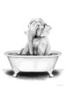 Elephant in Tub Poster Print by Rachel Nieman # RN153