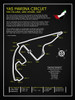 Yas Marina Circuit UAE BL Poster Print by Mark Rogan # RGN115416