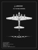 BP B17 FlyingFortress Black  Poster Print by Mark Rogan # RGN114908