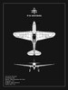BP P-51 Mustang Black  Poster Print by Mark Rogan # RGN114946