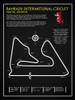 Bahrain Intl Circuit BL Poster Print by Mark Rogan # RGN115372