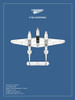 BP Lockheed P38 Lightning  Poster Print by Mark Rogan # RGN114935