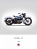 Harley Davidson Model VD 1935 Poster Print by Mark Rogan # RGN113682