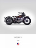 Harley Davidson Model V 1930 Poster Print by Mark Rogan # RGN113681