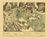 Boston Harbor Massachusetts - Beaurain 1776 Poster Print by Beaurain Beaurain # REWA0121