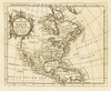 North America from the Latest Discoveries - 1750 Poster Print by Unknown Unknown # REWA0021