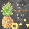 Fresh Fruit Sentiment black I-Pineapple Poster Print by Cynthia Coulter # RB14611CC