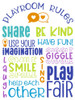 Playroom Rules portrait Poster Print by Tara Reed # RB14432TR