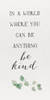 Inspired Life vertical I-Be Kind Poster Print by Hartworks Hartworks # RB14109HA