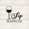 Wine Humor III-Sip Happens Poster Print by Tara Reed # RB14033TR