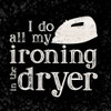 Laundry Room Humor black III-Ironing Poster Print by Tara Reed # RB14019TR