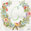 Herb Blossom Wreath Monogram C Poster Print by Tre Sorelle Studios Tre Sorelle Studios # RB14766TS