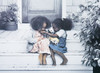 Two Girls on Porch Poster Print by Unknown Unknown # PE50127