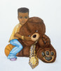 Boy and Teddy Bear Poster Print by Unknown Unknown # PE101295