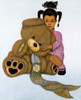 Girl and Teddy Bear Poster Print by Unknown Unknown # PE101296