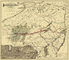 Seaboard, Pennsylvania and Western Railroad  1884 Poster Print by Colton Colton # PASE0001