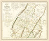 Somerset County Pennsylvania - Wells 1830 Poster Print by Wells Wells # PASO0003