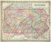 Pennsylvania - Colton 1856 Poster Print by Colton Colton # PAZZ0004
