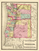 Oregon, Washington - Baltimore 1873 Poster Print by Baltimore Baltimore # ORZZ0012