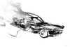 Smokin Car Poster Print by OnRei OnRei # ONRC279A