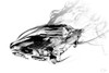 Car Smokin Poster Print by OnRei OnRei # ONRC279B