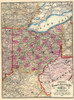 Ohio Railroads and Townships - Cram 1875 Poster Print by Cram Cram # OHZZ0007