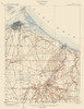 Sandusky Ohio Quad - USGS 1904 Poster Print by USGS USGS # OHSA0001