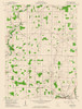 Denmark Ohio Quad - USGS 1961 Poster Print by USGS USGS # OHDE0004