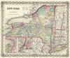 New York - Colton 1855 Poster Print by Colton Colton # NYZZ0004