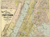 New York, Adjacent Cities New York - Watson 1891 Poster Print by Watson Watson # NYNE0025