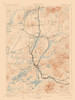 Saranac New York Quad - USGS 1904 Poster Print by USGS USGS # NYSA0011