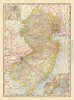 New Jersey - Rand McNally 1879 Poster Print by Rand McNally Rand McNally # NJZZ0006