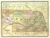 Nebraska - Cram 1886 Poster Print by Cram Cram # NEZZ0004