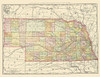 Nebraska - Rand McNally 1897 Poster Print by Rand McNally Rand McNally # NEZZ0013