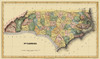 North Carolina - Lucas 1823 Poster Print by Lucas Lucas # NCZZ0003