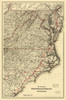 Norfolk, Wilmington and Charleston Railroad 1891 Poster Print by Colton Colton # NCNO0001