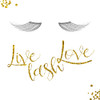 Live Lash Love Poster Print by Milli Villa # MVSQ627B